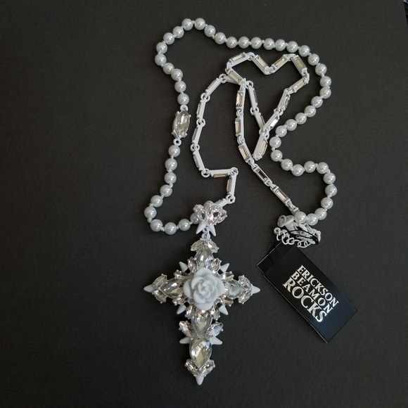 Erickson Beamon Rocks Gothic Crucifix Necklace - Picture 6 of 8